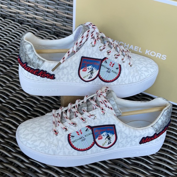 Michael Kors Poppy Lace Up MK Sig Small/MK Logo Ski Patch WMNS - Picture 11 of 16